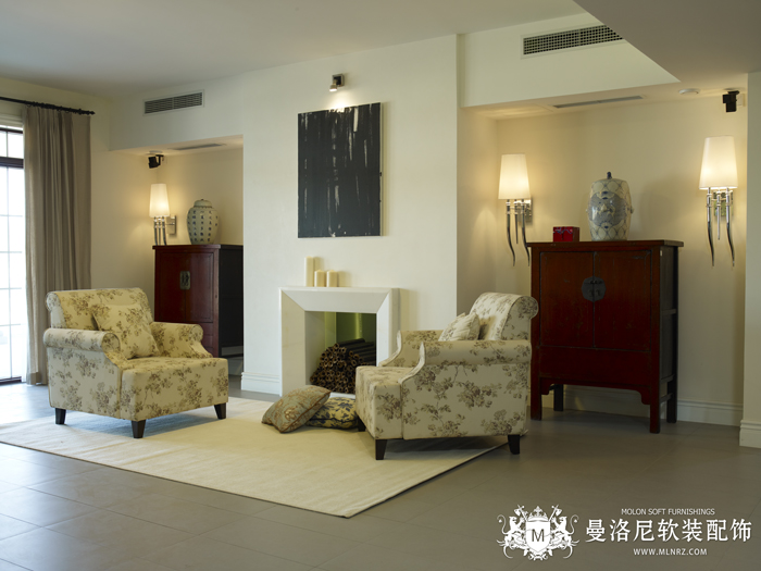 東方普羅旺斯簡(jiǎn)約美式風(fēng)格客廳