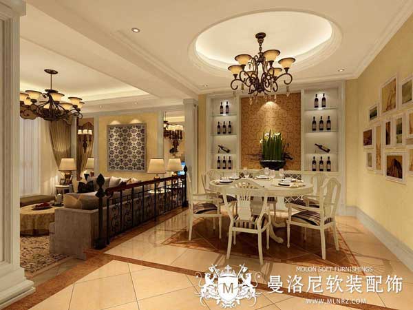 簡歐風格樣板間設計2