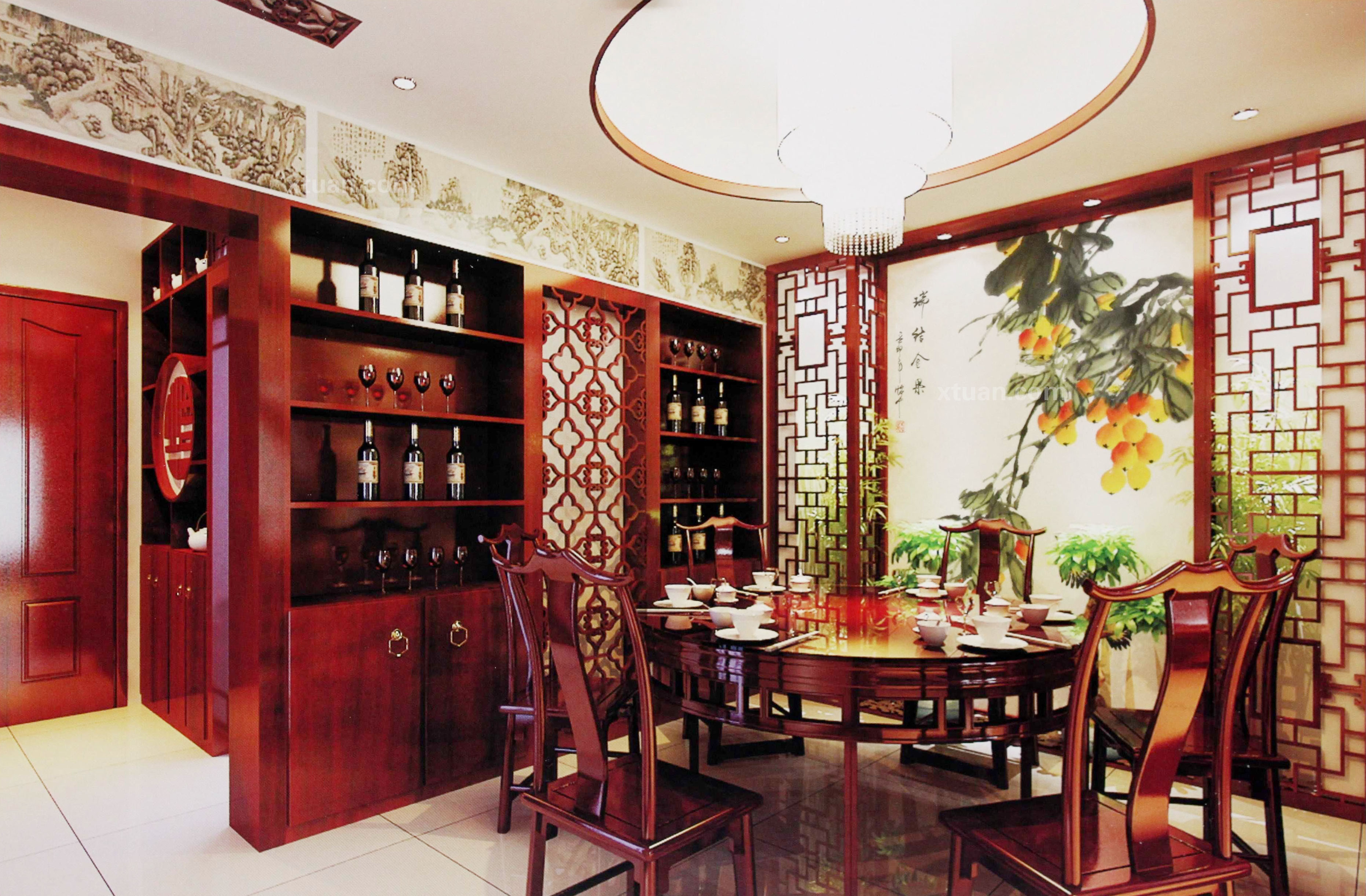 中式軟裝風格餐廳 中式軟裝風格餐廳