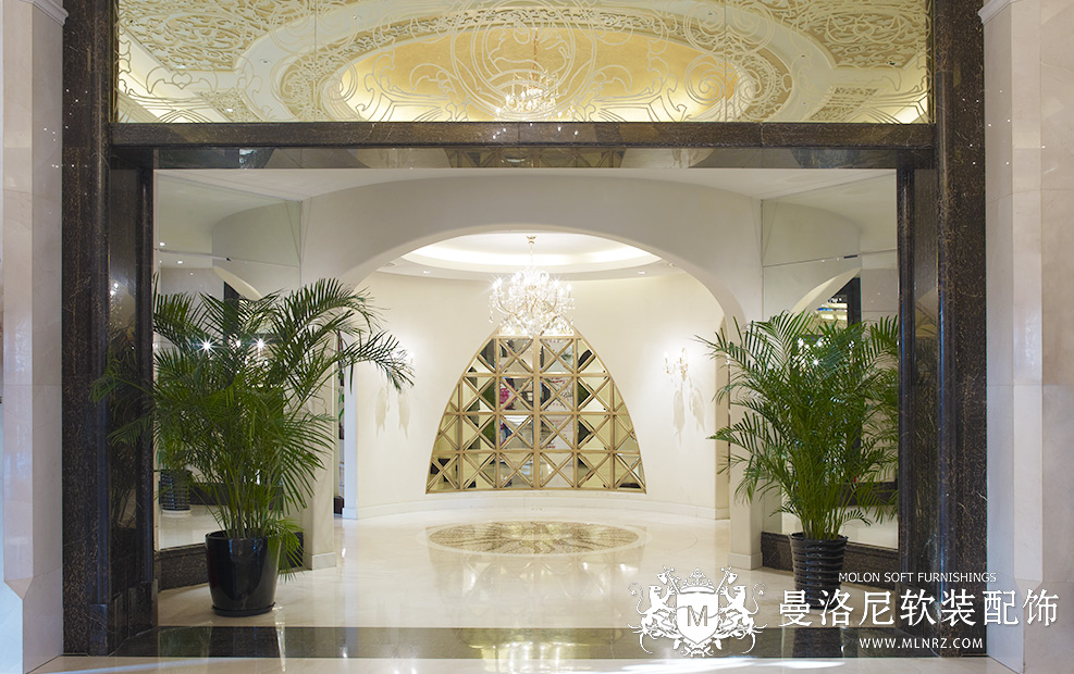 曼洛尼經典軟裝案例-新加坡花園售樓處
